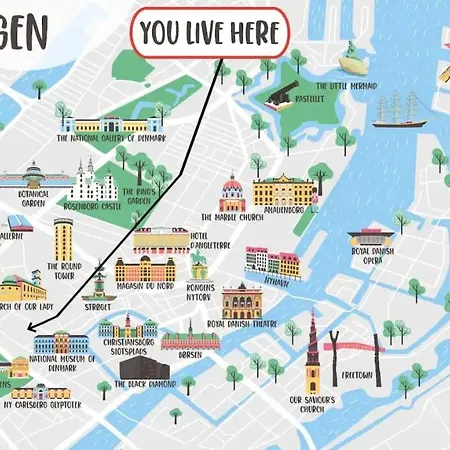 Family-friendly Flat Near Tivoli Gardens Apartment Copenhagen